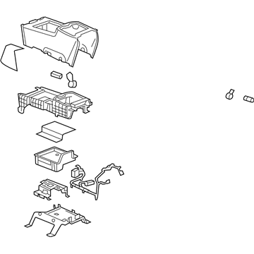 GM 19329502 Console Assembly