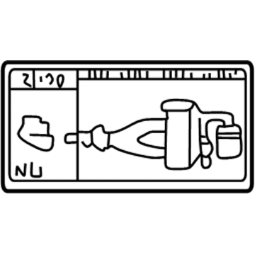 Lexus 17792-46110 Plate, Engine Vacuum Hose Information