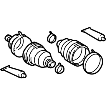 Lexus 04437-48010 Boot Kit, Rear Drive Shaft