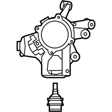 Mopar 4877103AD Knuckle And Ball Joint Left
