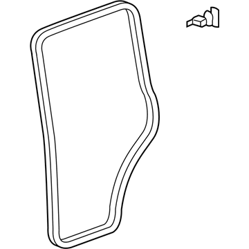 Toyota 67872-52030 Door Weatherstrip