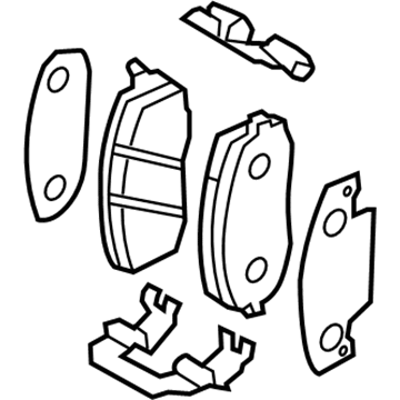 Hyundai 58101-1RA10 Front Disc Brake Pad Kit