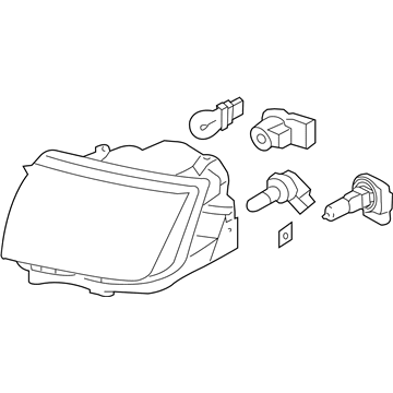 Ford 7A1Z-13008-A Composite Headlamp