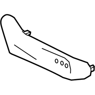 Infiniti 87339-5CA0A Finisher Assy-Cushion, Front Seat RH