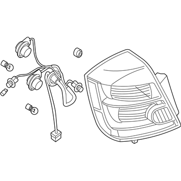 Nissan 26550-ET00B Lamp Assembly-Rear Combination, RH