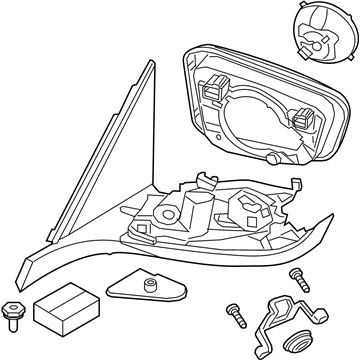 BMW 51-16-7-485-259 Heated Outside Mirror, Memory Bus, Left