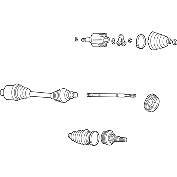 GM 19256583 Front Wheel Drive Shaft