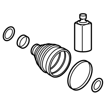 Kia 495R5M7200 Boot Kit-Fr Axle DIF