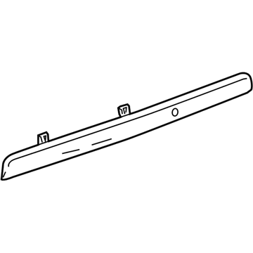 GM 12335846 Molding Asm, Rear License Plate Pocket (Primed) *Paint To Mat
