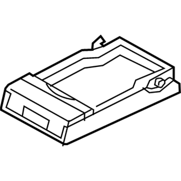 BMW 52-20-7-346-307 Armrest, Lower Section, Rear Middle