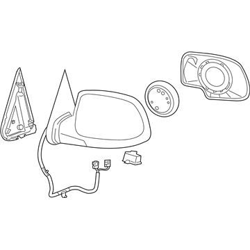 GM 88980721 Mirror Assembly