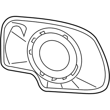 GM 88944393 Glass, Outside Rear View Mirror (W/ Backing Plate)