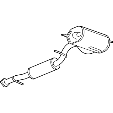 GM 25791351 Muffler W/Tailpipe
