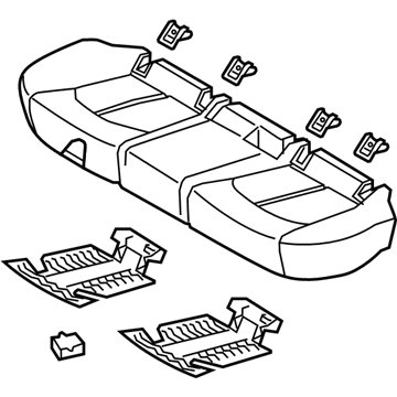 Kia 89100A8010HE4 Cushion Assembly-Rr Seat