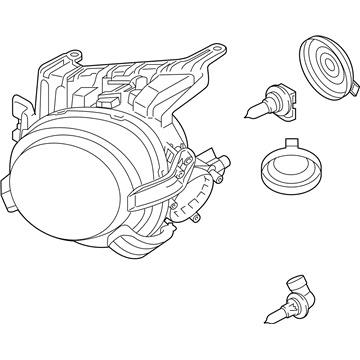 Nissan 26060-3YM2A Headlamp Assembly-Driver Side