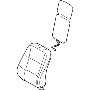 Lexus 71073-33N30-A3 Front Seat Back Cover Sub-Assembly, Right (For Separate Type)
