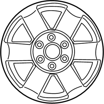 Nissan 40300-ZQ01B Aluminum Wheel (6 Spoke)