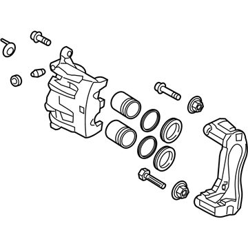 Kia 58190C6A00 Front Brake Caliper Kit, Right