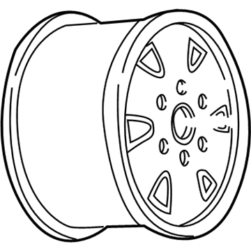 GM 9592244 Wheel Rim