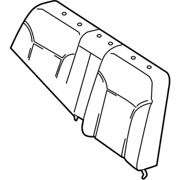 Lexus 71507-53120 Pad, Rear Seat Back(For Bench Type)