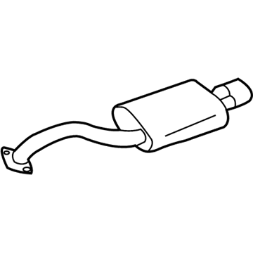 Nissan 20100-3Y320 Exhaust, Main Muffler Assembly
