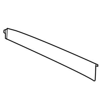 Acura 72430-TZ5-A11ZA Garnish, Passenger Side (Black Gloss 90)