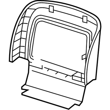 Nissan 87690-9N22B Board Assy-Front Seat Back