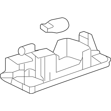 GM 13578958 License Lamp