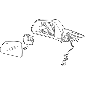 GM 25975519 Mirror Assembly