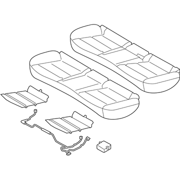 Hyundai 89100-F3000-XFZ Cushion Assembly-Rear Seat