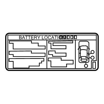 Lexus G9275-76020 Label, Battery Caution