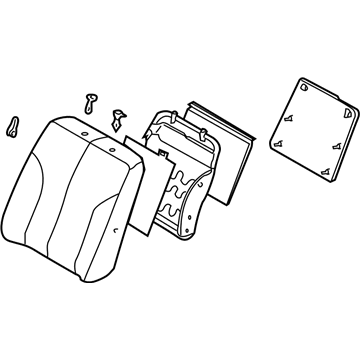 Nissan 87650-7Y373 Back Assembly-Front Seat With Side Air Bag