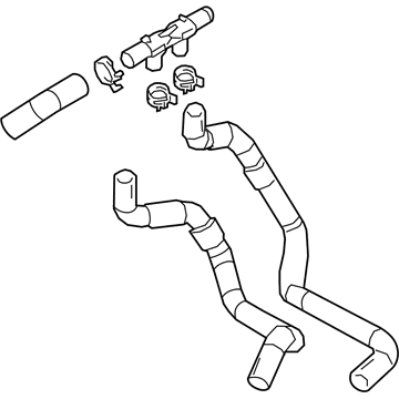 Lexus 16260-F0021 Hose Assembly, Water By