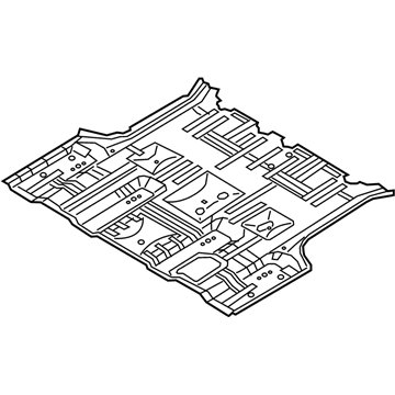 Kia 65512A9000 Panel Assembly-Rear Floor