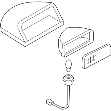 Nissan 26590-JA00B Lamp Assembly-Stop, High Mounting