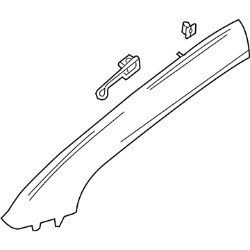 GM 84068306 Weatherstrip Pillar Trim