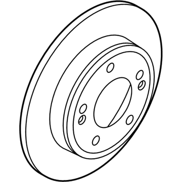 Kia 584113X300 Disc-Rear Brake