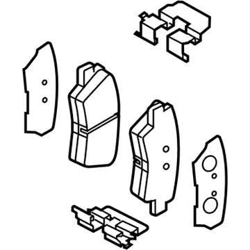 Kia 58302B2A00 Pad Kit-Rear Disc Brake