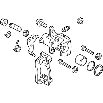 Kia 58311B2A00 Rear Brake Caliper Kit, Right