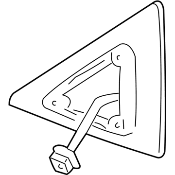 Hyundai 87670-39001 Cover-Front Door Quadrant Outer LH