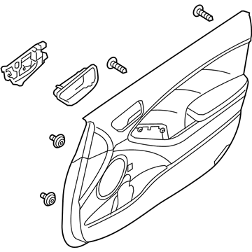 Kia 82306A7000D2E Panel Assembly-Front Door Trim