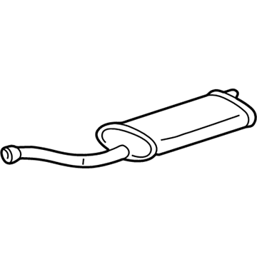 GM 15739181 Muffler Asm-Exhaust (W/ Exhaust Pipe & Tail Pipe)*Marked Print