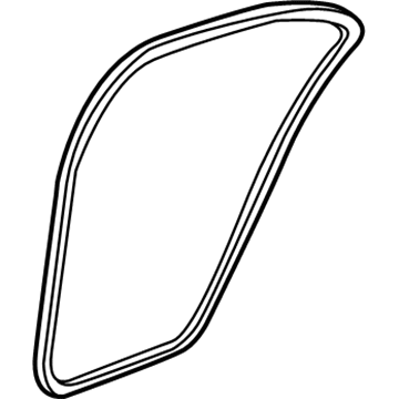 Acura 72855-SJA-A01ZB Seal, Left Rear Door Opening (Gray)