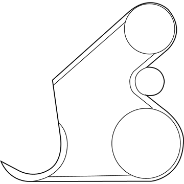 Kia 5717038010 Power Steering Pump V Belt