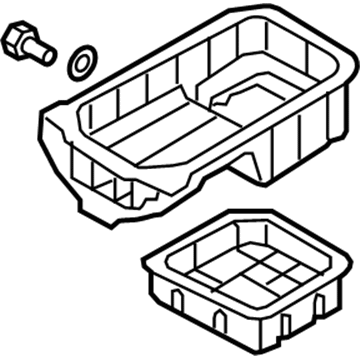 Hyundai 21520-23700 Pan Assembly-Engine Oil