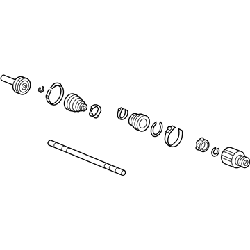 Honda 42310-TG7-A02 Driveshaft Assembly, Passenger Side