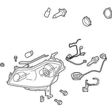 Infiniti 26010-EH10D Right Headlight Assembly