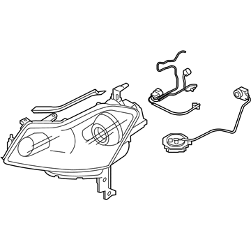Infiniti 26025-EH20D Headlamp Housing Assembly, Right