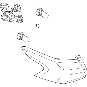 Nissan 26550-5EE0A Combination Lamp Assy-Rear, RH