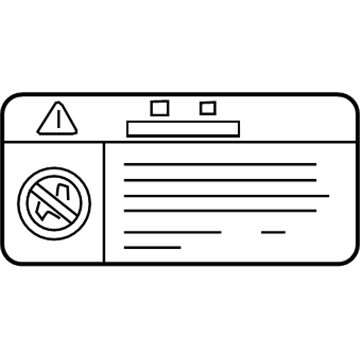 Kia 852612F500 Label-Sunvisor